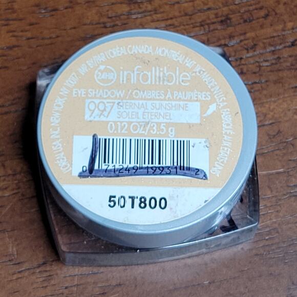 L'Oréal Paris Infallible 24HR Eye Shadow 997 ETERNAL SUNSHINE 0.12 oz ✨️NEW✨️ - Picture 3 of 6